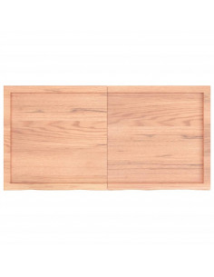 Ripiano Muro Marrone 120x60x(2-6) cm Massello Rovere Trattato