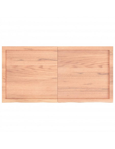 Ripiano Muro Marrone 120x60x(2-6) cm Massello Rovere Trattato