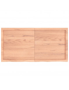 Ripiano Muro Marrone 120x60x(2-4) cm Massello Rovere Trattato