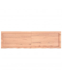 Ripiano Muro Marrone 140x40x(2-4) cm Massello Rovere Trattato