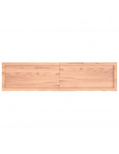 Ripiano Muro Marrone 160x40x(2-4) cm Massello Rovere Trattato