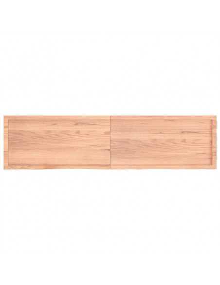 Ripiano Muro Marrone 200x50x(2-6) cm Massello Rovere Trattato
