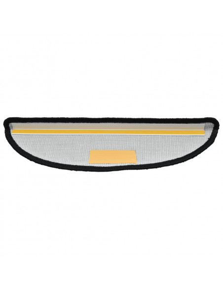 Tappetini per Scale 10 pz 56x17x3 cm Neri