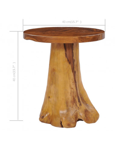 Tavolino da Salotto 40x40 cm in Legno Massello di Teak