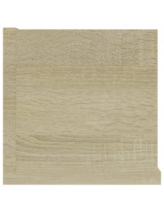 Scaffale Porta CD Parete Rovere Sonoma 100x18x18 cm Multistrato