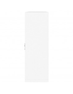 Scaffale a Muro 8 Scomparti Bianco Lucido