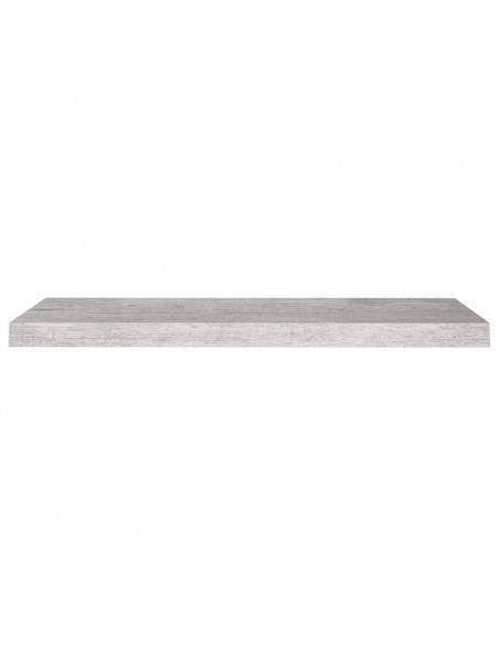 Scaffali a Parete 2 pz Grigio Cemento 80x23,5x3,8 cm in MDF