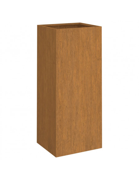 Fioriera 32x27,5x75 cm Acciaio Corten