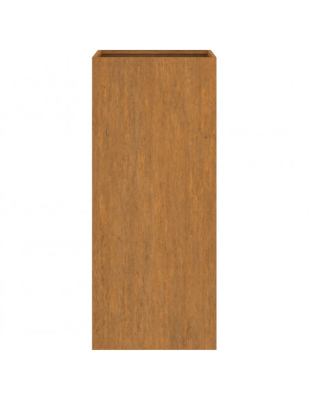 Fioriera 32x27,5x75 cm Acciaio Corten