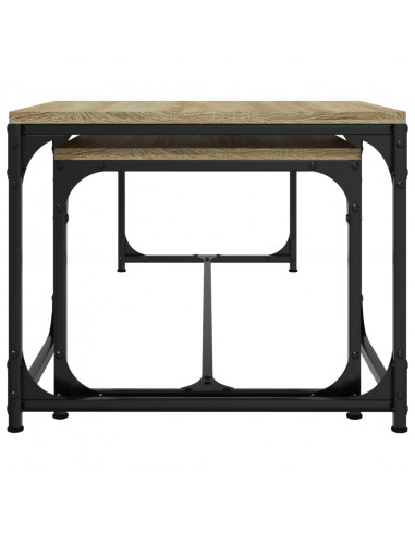 Tavolini da Salotto 2 pz Rovere Sonoma in Legno Multistrato