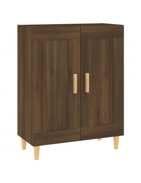 Credenza Rovere Marrone 69,5x34x90 cm in Legno Multistrato