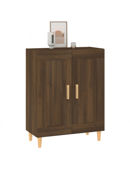 Credenza Rovere Marrone 69,5x34x90 cm in Legno Multistrato