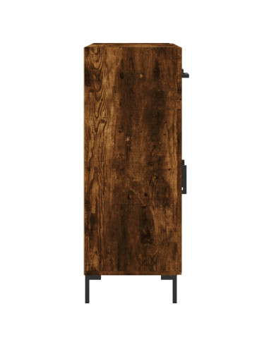 Credenza Rovere Fumo 69,5x34x90 cm in Legno Multistrato