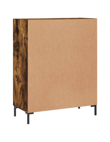 Credenza Rovere Fumo 69,5x34x90 cm in Legno Multistrato