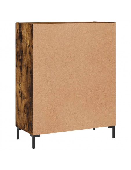 Credenza Rovere Fumo 69,5x34x90 cm in Legno Multistrato