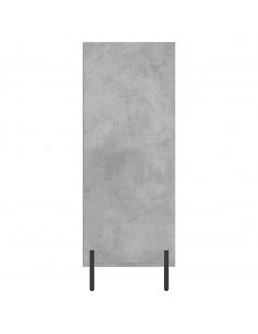 Scaffale Grigio Cemento 69,5x32,5x90 cm in Legno Multistrato