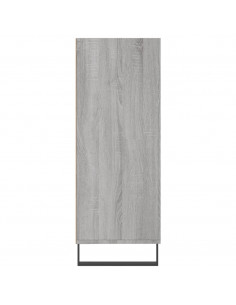 Scaffale Grigio Sonoma 69,5x32,5x90 cm in Legno Multistrato