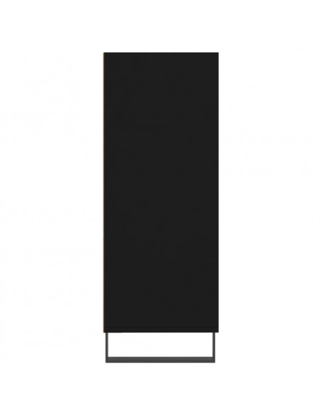 Scaffale Nero 69,5x32,5x90 cm in Legno Multistrato