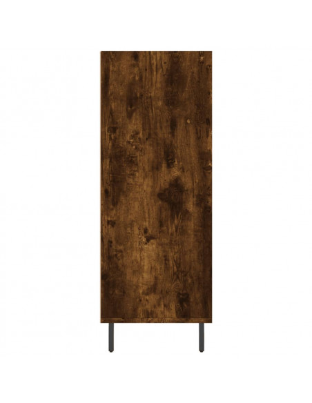 Scaffale Rovere Fumo 69,5x32,5x90 cm in Legno Multistrato