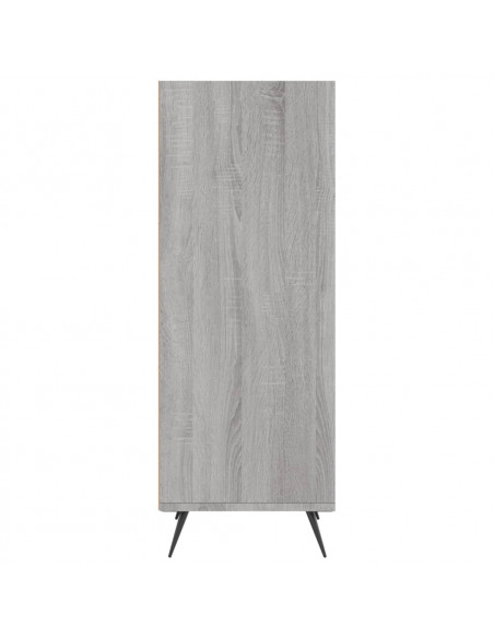 Scaffale Grigio Sonoma 34,5x32,5x90 cm Legno Multistrato
