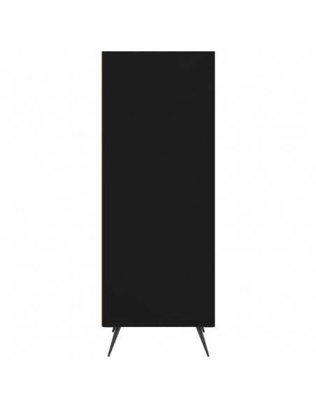 Scaffale Nero 34,5x32,5x90 cm in Legno Multistrato