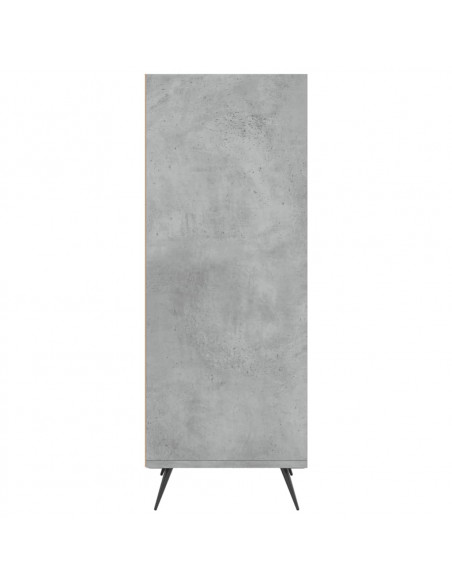 Scaffale Grigio Cemento 34,5x32,5x90cm Legno Multistrato