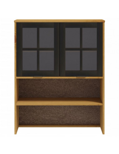 Scaffale per Credenza Anta in Vetro FLAM Legno Massello di Pino