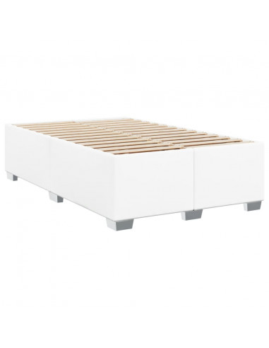 Giroletto a Molle con Materasso Bianco 120x200 cm in Similpelle