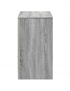 Mobile Porta TV con LED Grigio Sonoma 91x34x61 cm in Truciolato 2