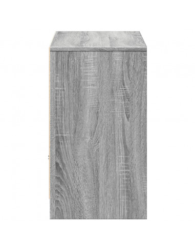 Mobile Porta TV con LED Grigio Sonoma 91x34x61 cm in Truciolato