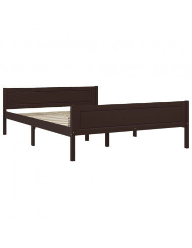 Giroletto Marrone Scuro in Legno Massello di Pino 120x200 cm