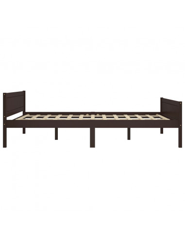 Giroletto Marrone Scuro in Legno Massello di Pino 120x200 cm