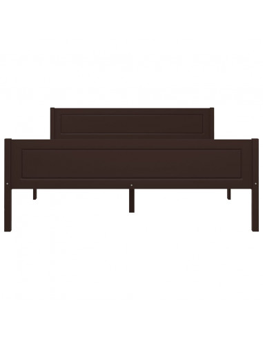 Giroletto Marrone Scuro in Legno Massello di Pino 120x200 cm