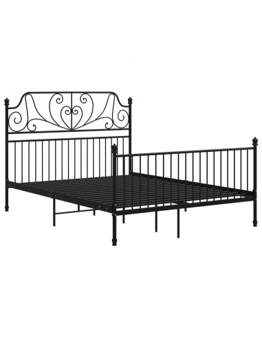 Giroletto Nero in Metallo 160x200 cm