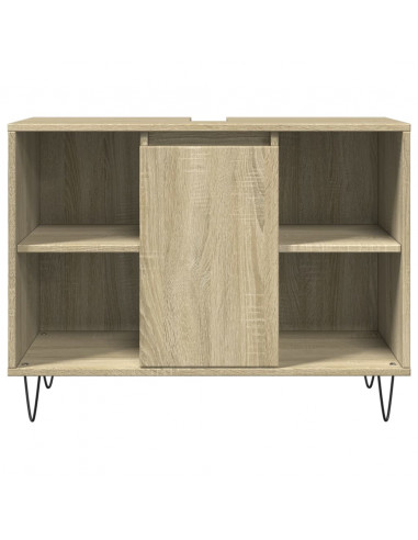 Mobile da Bagno Rovere Sonoma 80x33x60 cm in Legno Multistrato