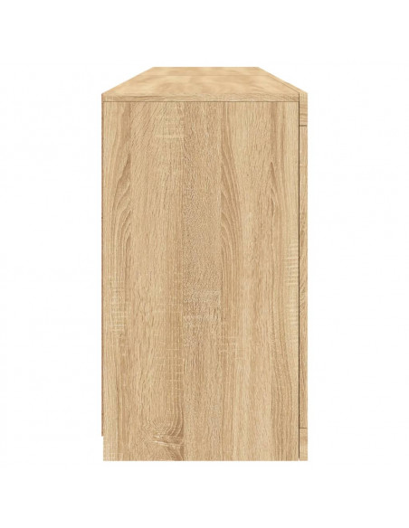 Credenza con Luci LED Rovere Sonoma 164x37x67 cm