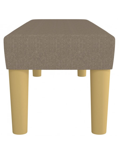 Panca Tortora 100x30x30 cm in Tessuto