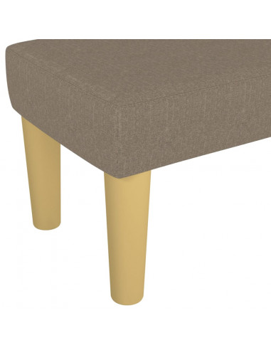 Panca Tortora 100x30x30 cm in Tessuto