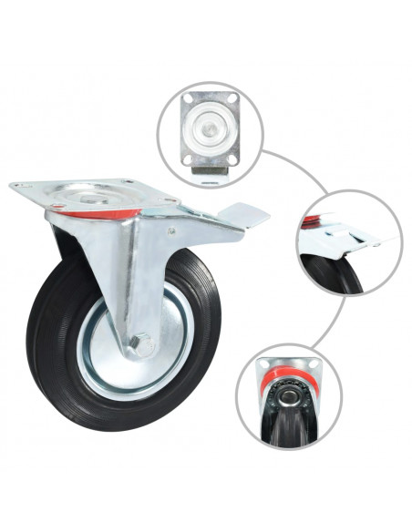 Rotelle Girevoli 4 pz 200 mm