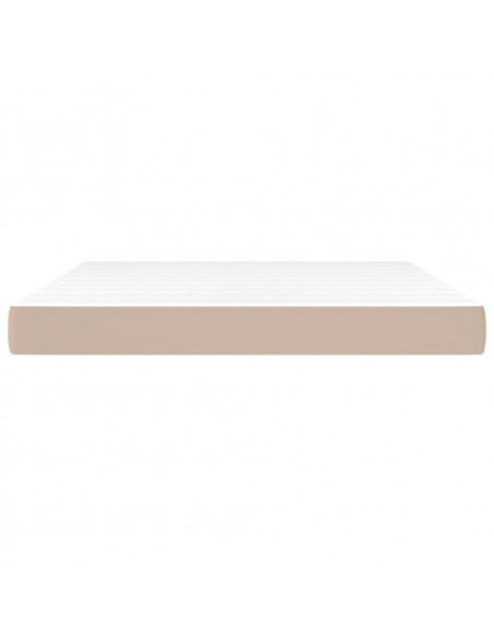 Materasso a Molle Cappuccino 180x200x20 in Similpelle