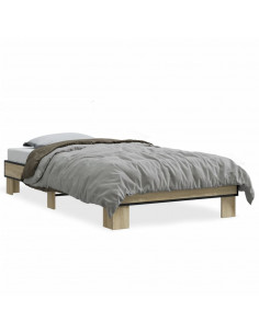 Giroletto Rovere Sonoma 100x200 cm Legno Multistrato e Metallo 2