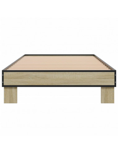 Giroletto Rovere Sonoma 100x200 cm Legno Multistrato e Metallo