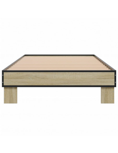 Giroletto Rovere Sonoma 100x200 cm Legno Multistrato e Metallo