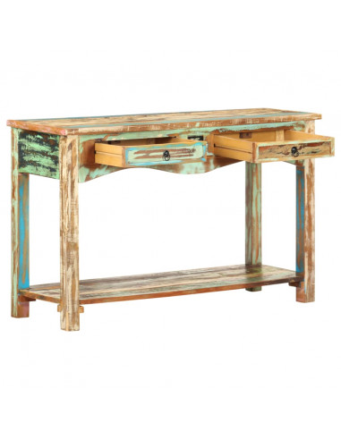 Tavolo Consolle 120x40x75 cm in Legno Massello di Recupero