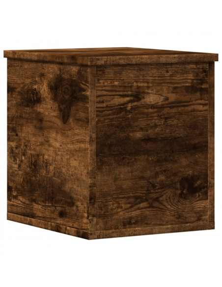 Contenitore Portaoggetti Rovere Fumo 30x35x35 cm in Truciolato