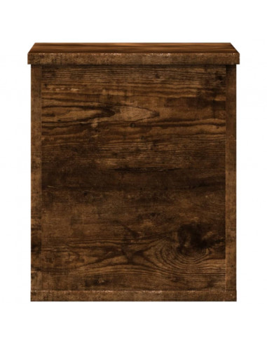 Contenitore Portaoggetti Rovere Fumo 30x35x35 cm in Truciolato