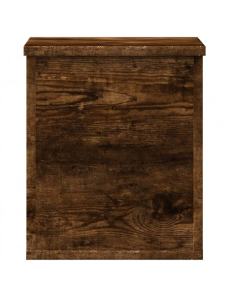 Contenitore Portaoggetti Rovere Fumo 30x35x35 cm in Truciolato