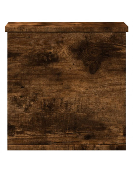 Contenitore Portaoggetti Rovere Fumo 30x35x35 cm in Truciolato