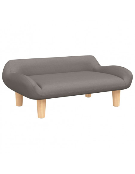 Lettino per Cani Tortora 70x40x24 cm in Tessuto
