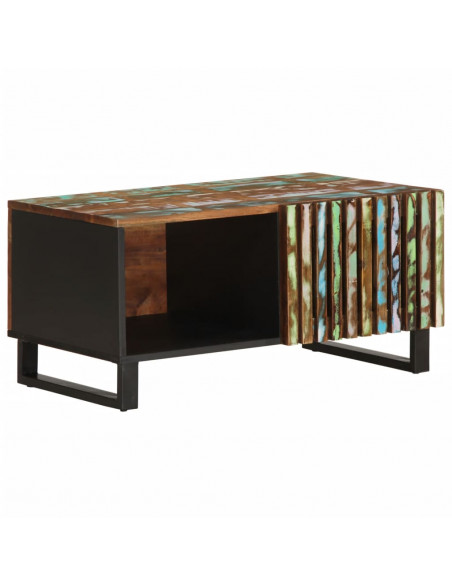 Tavolino da Salotto 80x51x40 cm in Legno Massello di Acacia